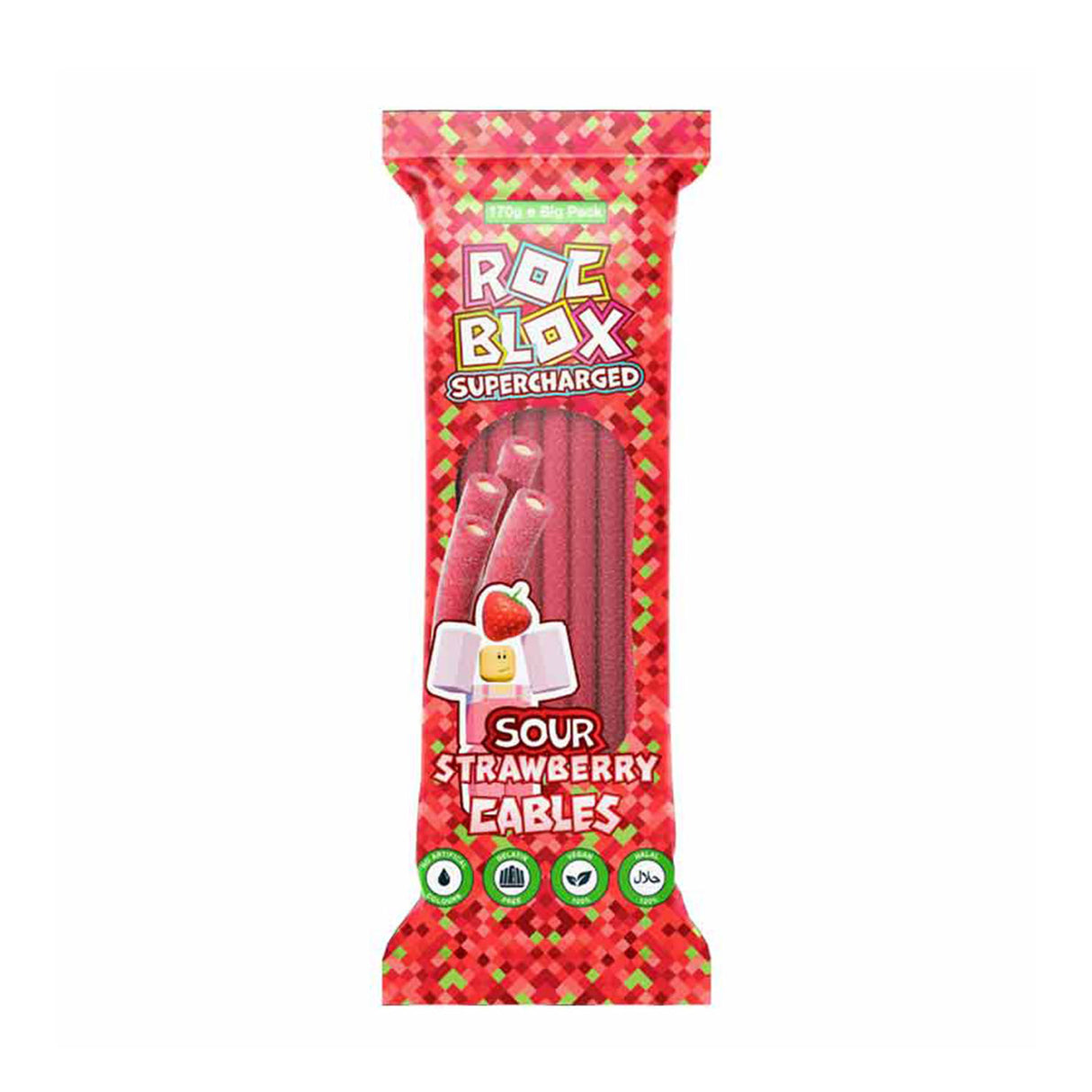 Rocblox Sour Strawberry Cables 170g