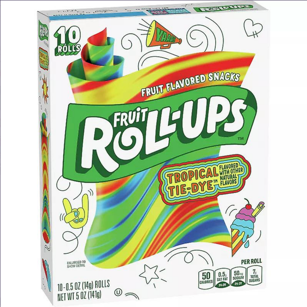 Betty Crocker Fruit Roll-ups Tropical Tie-Dye