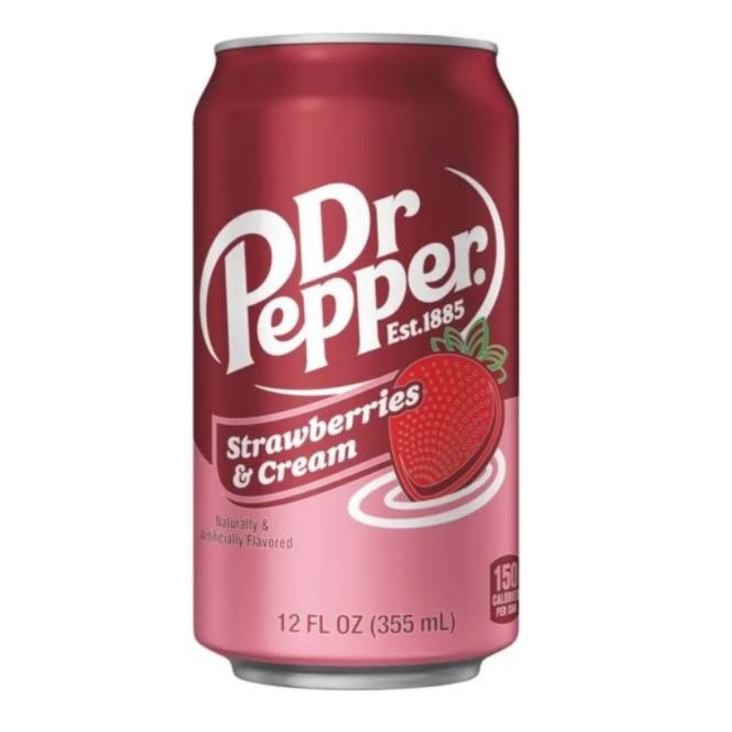 Dr Pepper Strawberries & Cream 12oz (355ml)