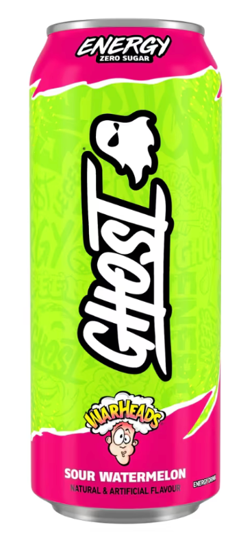 Ghost - Warheads Sour Watermelon Zero Sugar Energy Drink 500ml