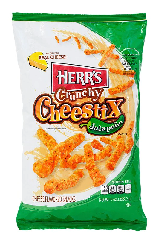 Herr’s Jalapeno Crunchy Cheese Sticks 8oz (227g)