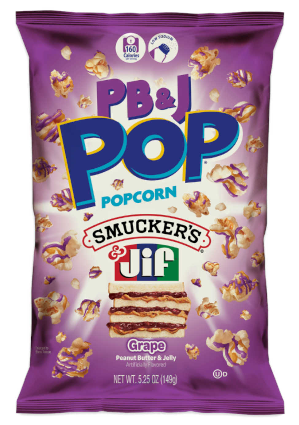 PB&J Pop Grape Popcorn 5.25oz (149g)