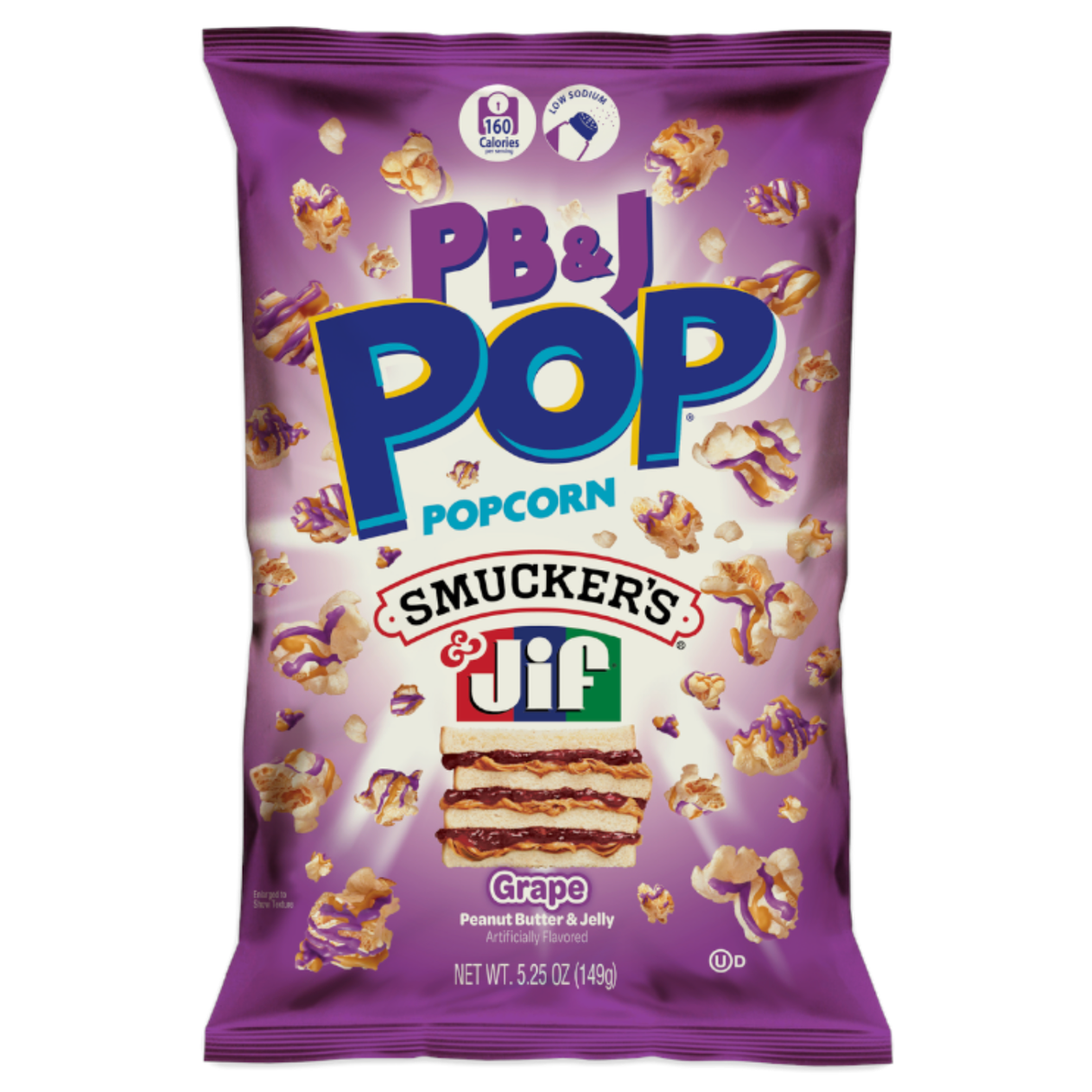 PB&J Pop Grape Popcorn 5.25oz (149g)