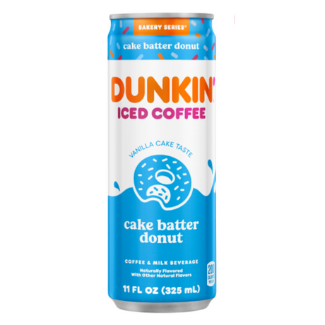 Dunkin Iced Coffee Cake Batter Donut - Sweet Dreams