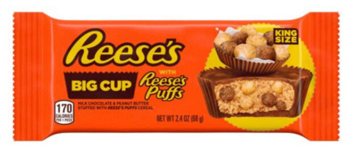 Reese’s Big Cup Stuffed With Reese’s Puffs King Size 2.4oz (68g)