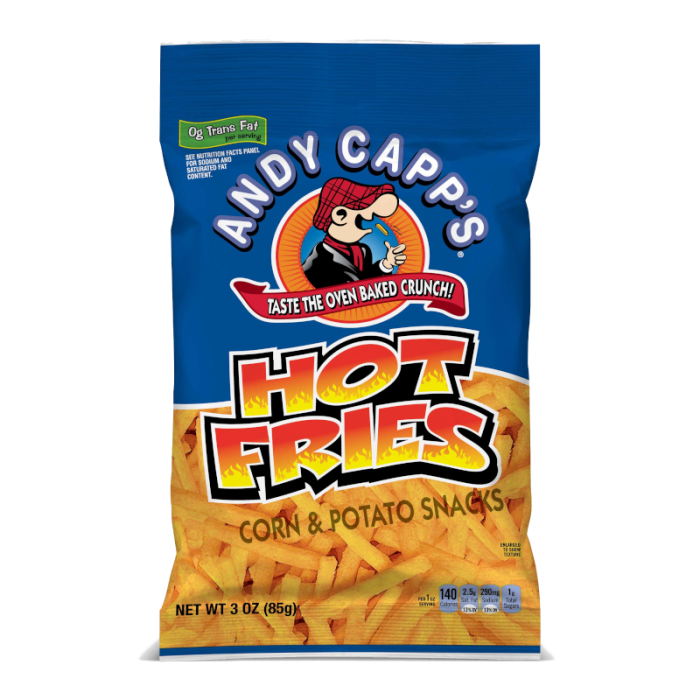 Andy Capp Hot Fries 3oz (85g) - Sweet Dreams