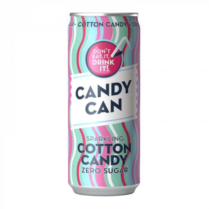 Candy Can Sparkling Cotton Candy Zero Sugar 330ml - Sweet Dreams