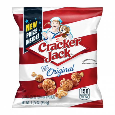 Frito Lay Cracker Jack Original Caramel Coated Popcorn & Peanuts 1.25oz (35g) - Sweet Dreams