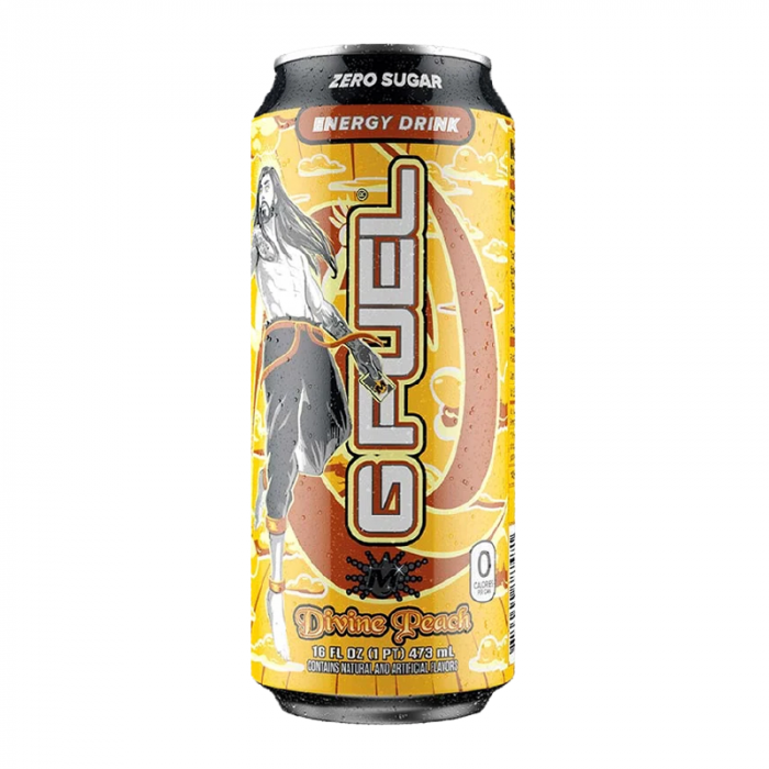 G FUEL - Zero Sugar Energy Drink - MoistCr1TiKal Divine Peach (Kiwi Peach Dragonfruit Flavour) 16fl.oz (473ml) - Sweet Dreams