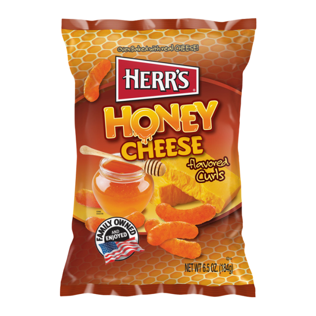 Herr's Honey Cheese Flavoured Curls 6.5oz (184g) - Sweet Dreams