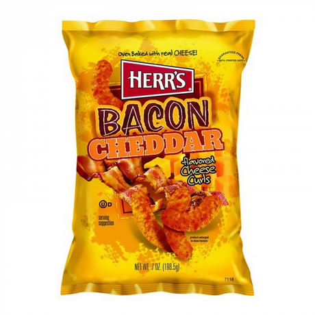 Herr's Bacon Cheddar Cheese Curls 6oz (170g) - Sweet Dreams