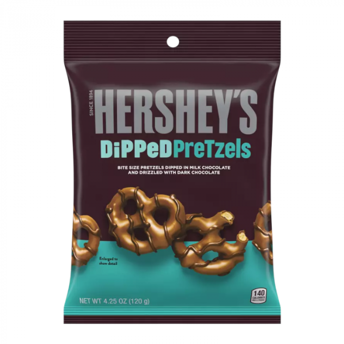 Hershey's Milk Chocolate Dipped Pretzels 4.25oz (120g) - Sweet Dreams