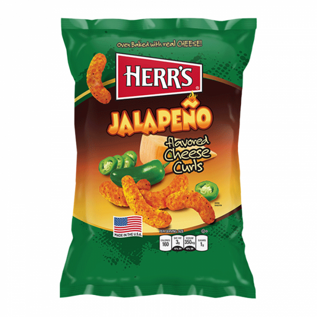 Herr's Jalapeno Cheese Curls 6oz (170g) - Sweet Dreams