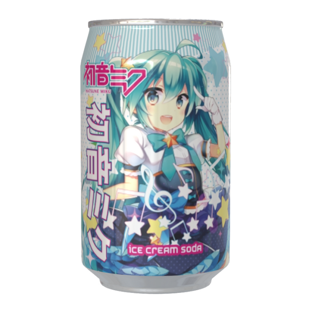 Kawaji Hatsune Miku Ice Cream Flavour Soda 330ml - Sweet Dreams