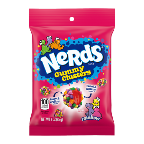 Nerds Gummy Clusters Rainbow Peg Bag 3oz (85g) - Sweet Dreams