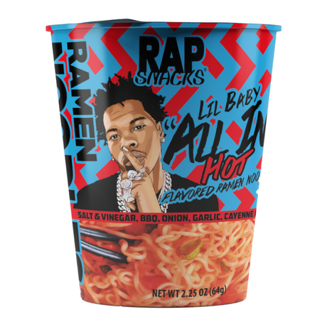 Rap Snacks All In-Hot Flavored Ramen Noodles 2.25oz (64g) - Sweet Dreams