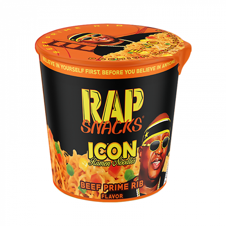 Rap Snacks Icon Ramen Noodles - Beef Prime Rib Ramen Noodles E-40 - 2.25oz (64g) - Sweet Dreams