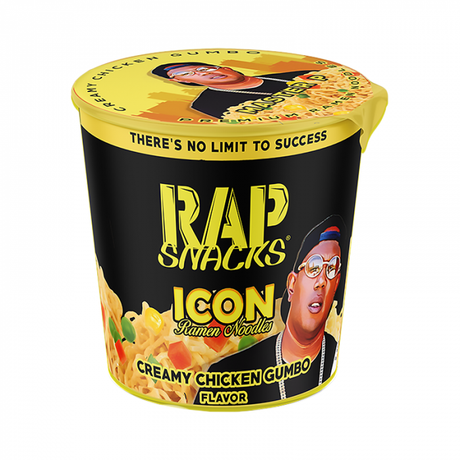 Rap Snacks Icon Ramen Noodles - Creamy Chicken Gumbo Ramen Master P - 2.25oz (64g) - Sweet Dreams