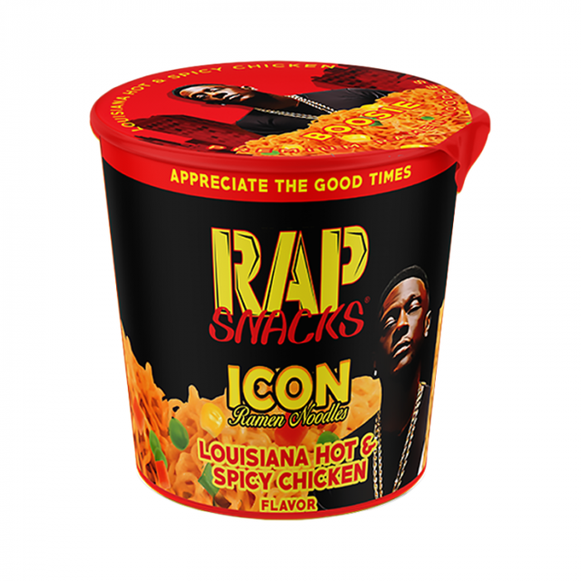 Rap Snacks Icon Ramen Noodles - Louisiana Hot & Spicy Chicken Boosie - 2.25oz (64g) - Sweet Dreams