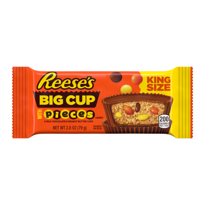 Reese's Pieces Big Cup Peanut Butter Cups King Size 2.8oz (79g) - Sweet Dreams