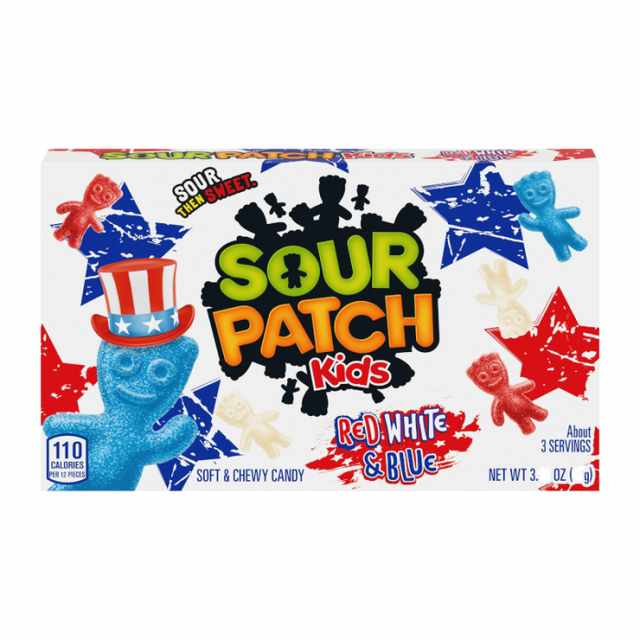 Sour Patch Kids Red White & Blue Theater Box 3.1oz - Sweet Dreams