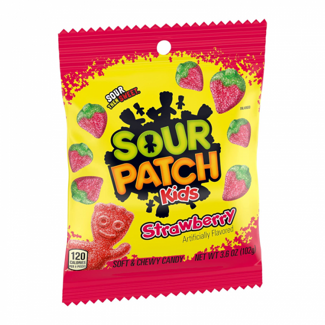 Sour Patch Kids Strawberry Peg Bag 3.6oz (102g) - Sweet Dreams