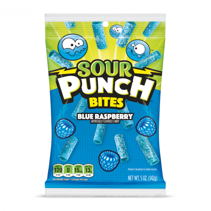 Sour Punch Blue Raspberry Bites 5oz (142g) - Sweet Dreams