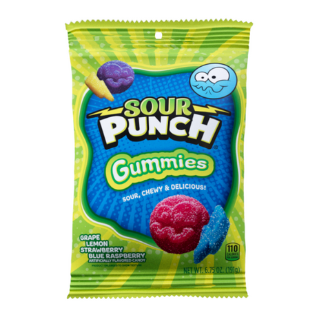 Sour Punch Gummies Peg Bag 6.75oz (191g) - Sweet Dreams