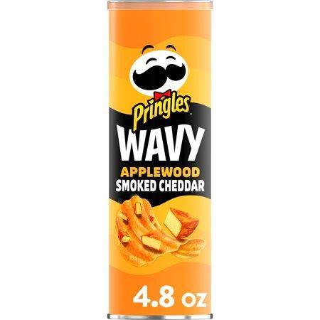 Pringles Wavy Potato Crisps  Applewood Smoked Cheddar Cheese - Sweet Dreams