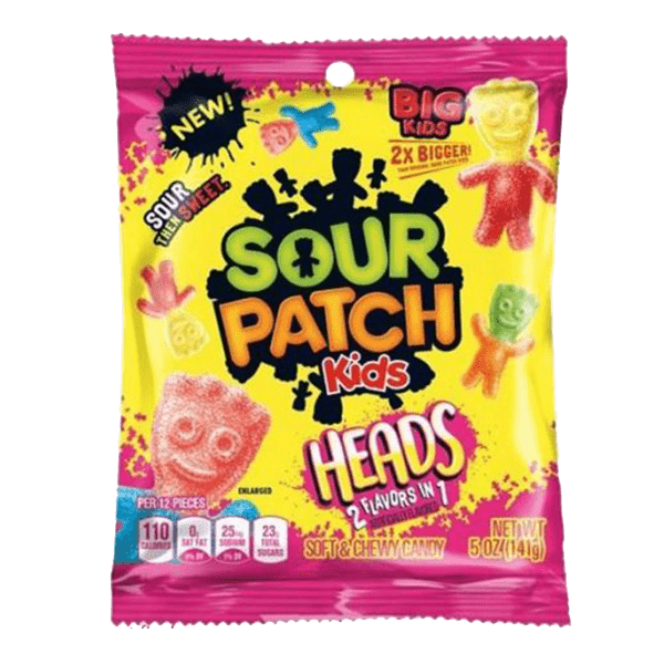 Sour Patch Kids Big Heads Candy (141g) - Sweet Dreams