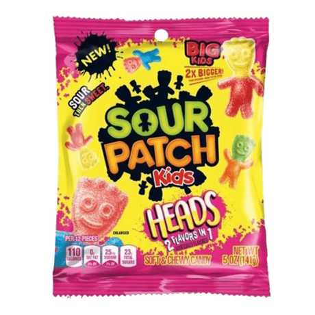 Sour Patch Kids Big Heads Candy (141g) - Sweet Dreams