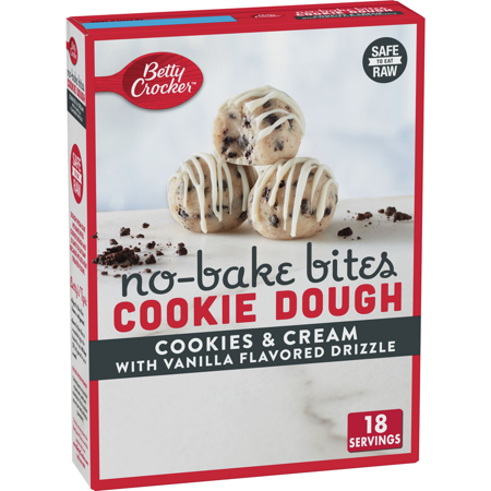 Betty Crocker No-Bake Bites Cookie Dough Cookies & Cream