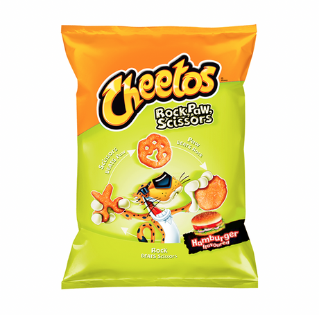 Frito Lay Cheetos Rock Paw Scissors Hamburger (145g) - Sweet Dreams