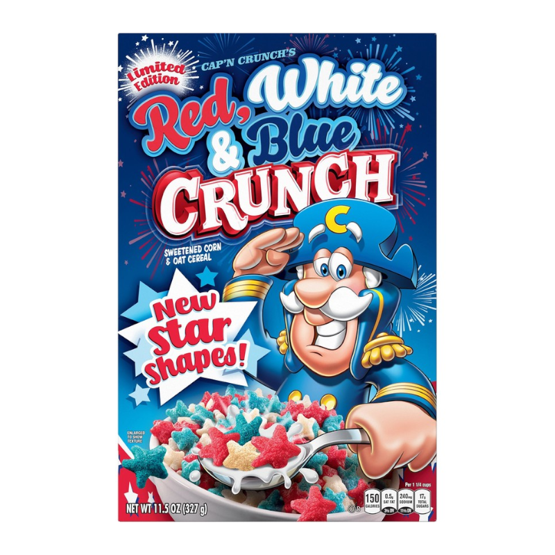 Cap'n Crunch Red, White & Blue Crunch Cereal - Sweet Dreams