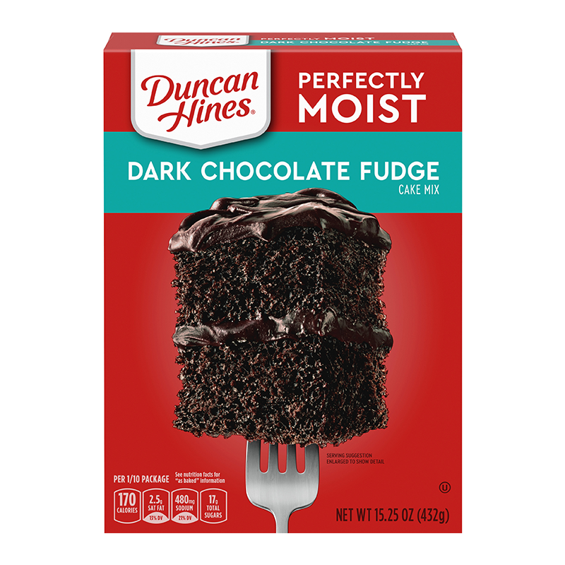 Duncan Hines Dark Chocolate Fudge Cake Mix - Sweet Dreams