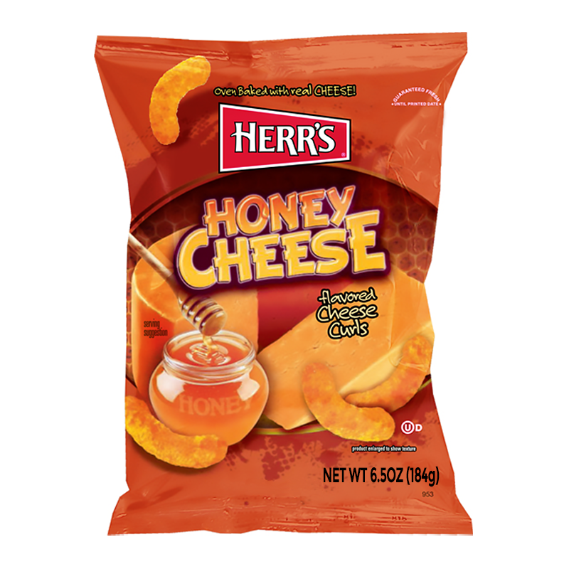 Herr's Honey Cheese Flavoured Curls (28.4g) - Sweet Dreams