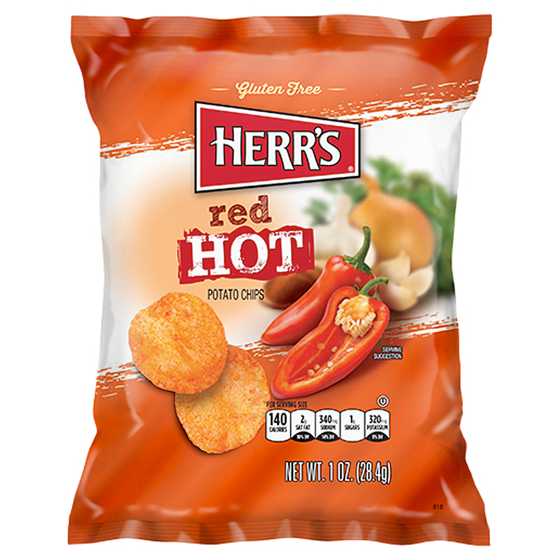 Herr's Red Hot Potato Chips (28g) - Sweet Dreams