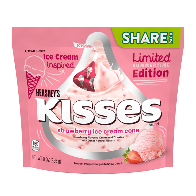 Hershey's Kisses Strawberry Ice Cream Cone (225g) - Sweet Dreams