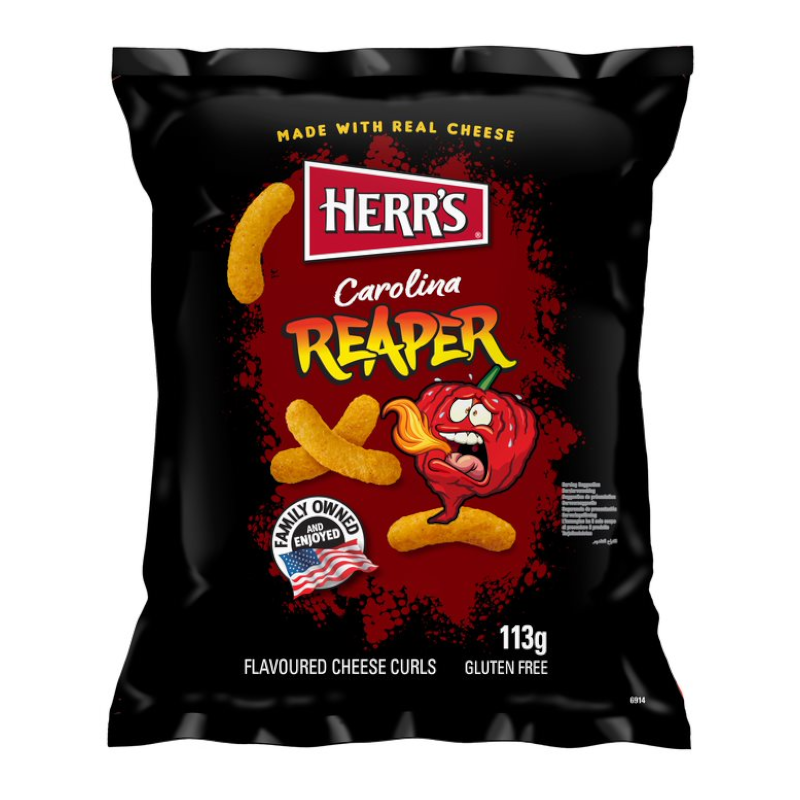 Herr's Carolina Reaper Flavored Cheese Curls - Sweet Dreams