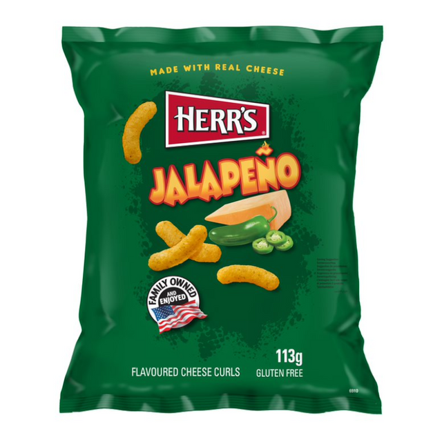 Herr's Jalapeno Cheese Curls 28g - Sweet Dreams