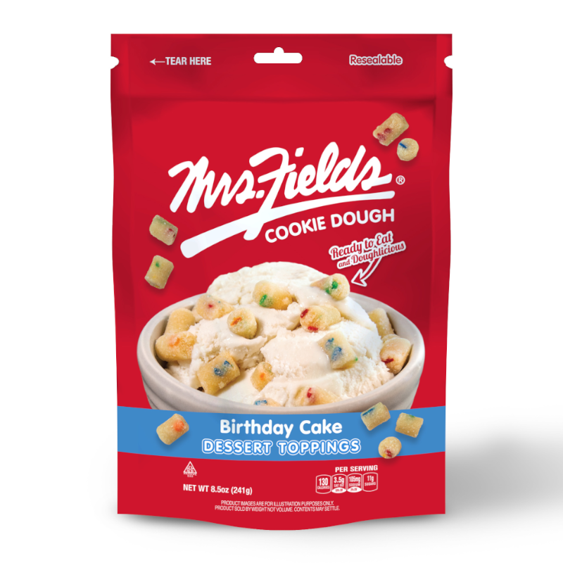 Mrs Fields Cookie Dough Dessert Toppings - Birthday Cake - Sweet Dreams