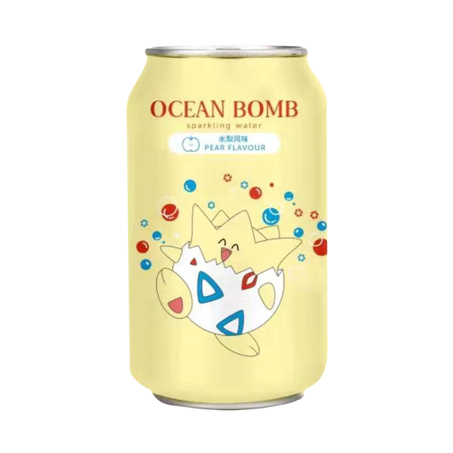 Ocean Bomb Pokemon Togepi Pear Flavour Sparkling Water - Sweet Dreams