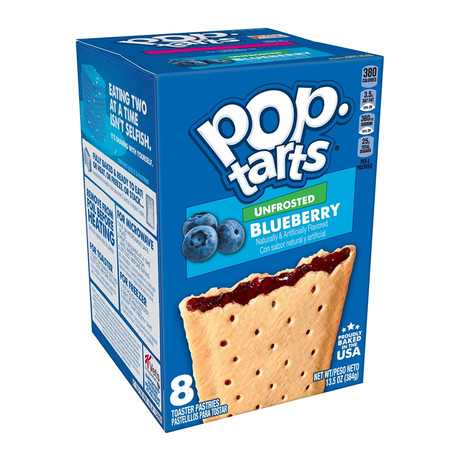 Pop Tarts Unfrosted Blueberry (8er Pack) - Sweet Dreams