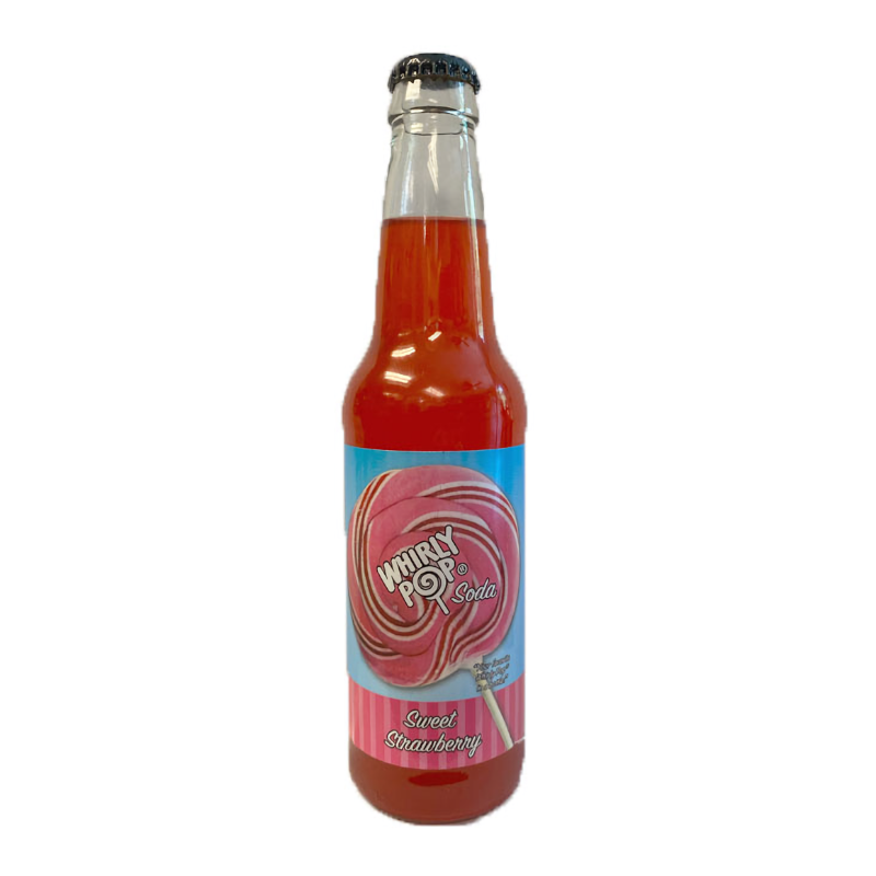 Rocket Fizz Whirly Pop Sweet Strawberry Soda - Sweet Dreams