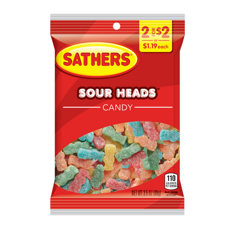 Sathers Sour Heads (99g) - Sweet Dreams