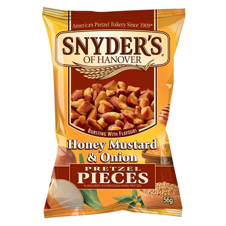 Snyder's Pretzel Pieces - Honey Mustard & Onion - Sweet Dreams