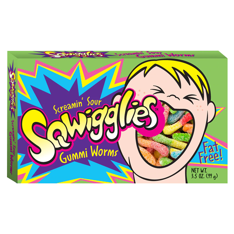 Sqwigglies Screamin' Sour Gummi Worms