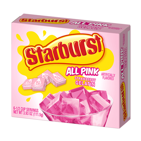 Starburst All Pink Strawberry Gelatin - Sweet Dreams