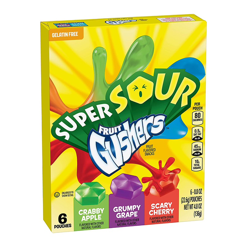 Betty Crocker Super Sour Fruit Gushers - Sweet Dreams