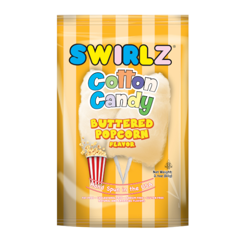 Swirlz Buttered Popcorn Flavour Cotton Candy - Sweet Dreams